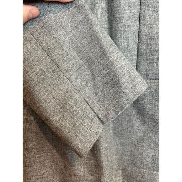 J. CREW FACTORY Grey Gray Business Casual Coquette Jacket Peplum Blazer Size 8 - Picture 5 of 13
